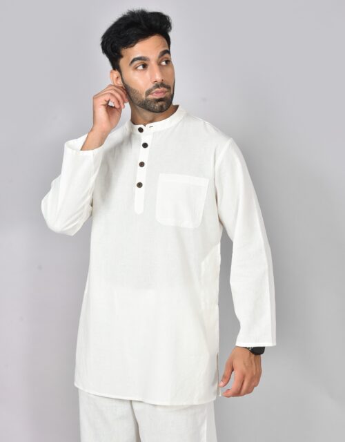 Kurta Full Sleeve (White)