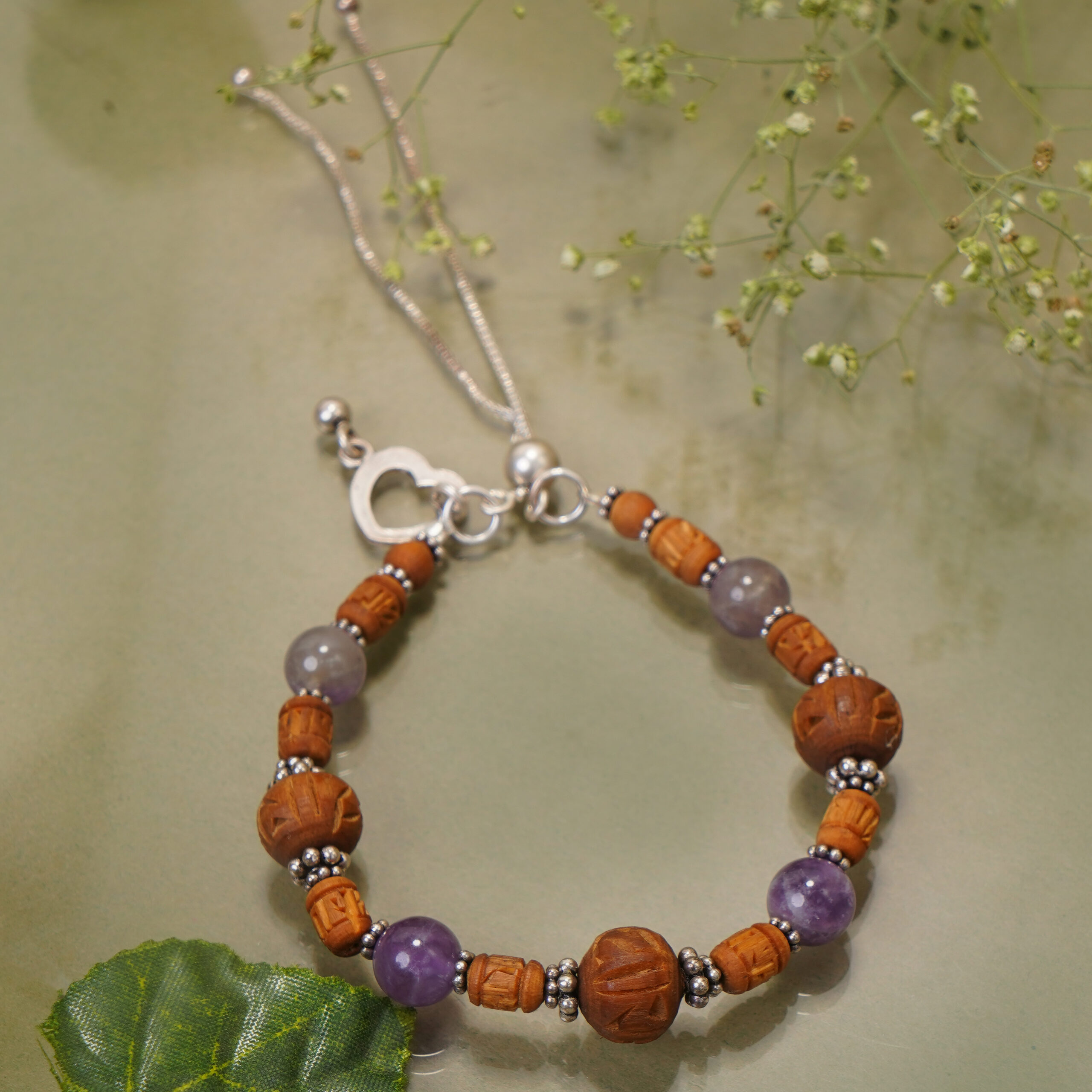Silver Tulasi Bracelet- (Silver Tulasi Bracelet) - Image 9